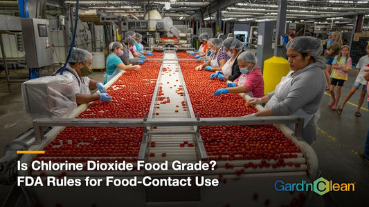 Is Chlorine Dioxide Food Grade? FDA Rules for Food-Contact Use